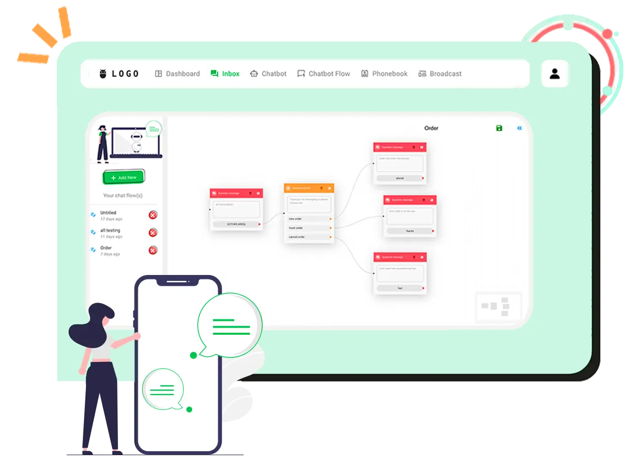 WhatsApp Engagement & Automation Platform Interface